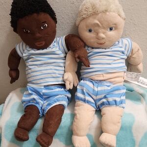 Ikea Lekkamrat Jointed Blonde/ African American Doll Set READ DECRIP!